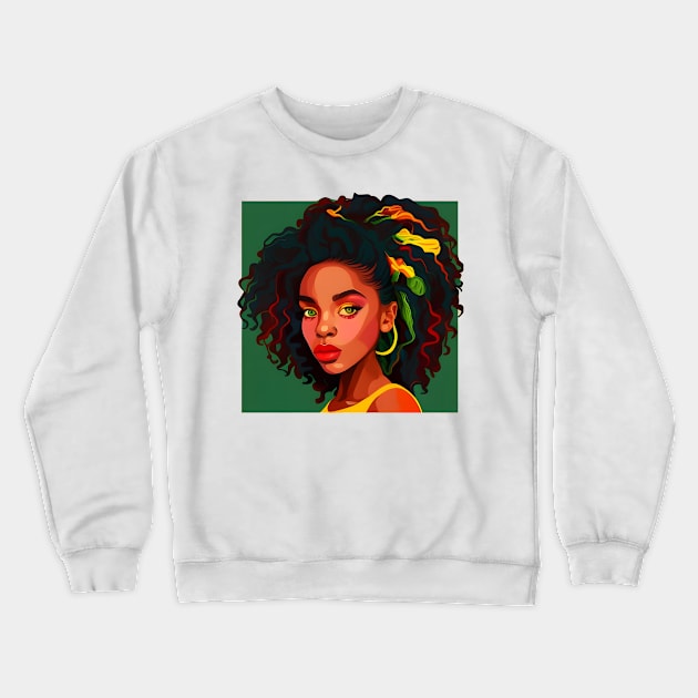 I Am Black History Afrocentric Woman T-Shirt Crewneck Sweatshirt by Matthew Ronald Lajoie